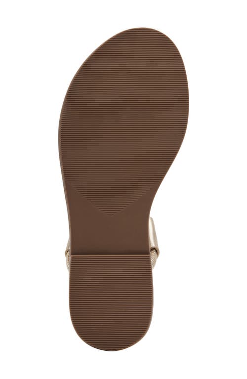 Steve Madden Meduza Sandal In Gold Leather
