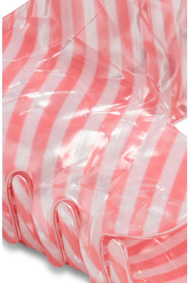 Heart Stripe Claw Clip, Alternate, color, PINK MULTI
