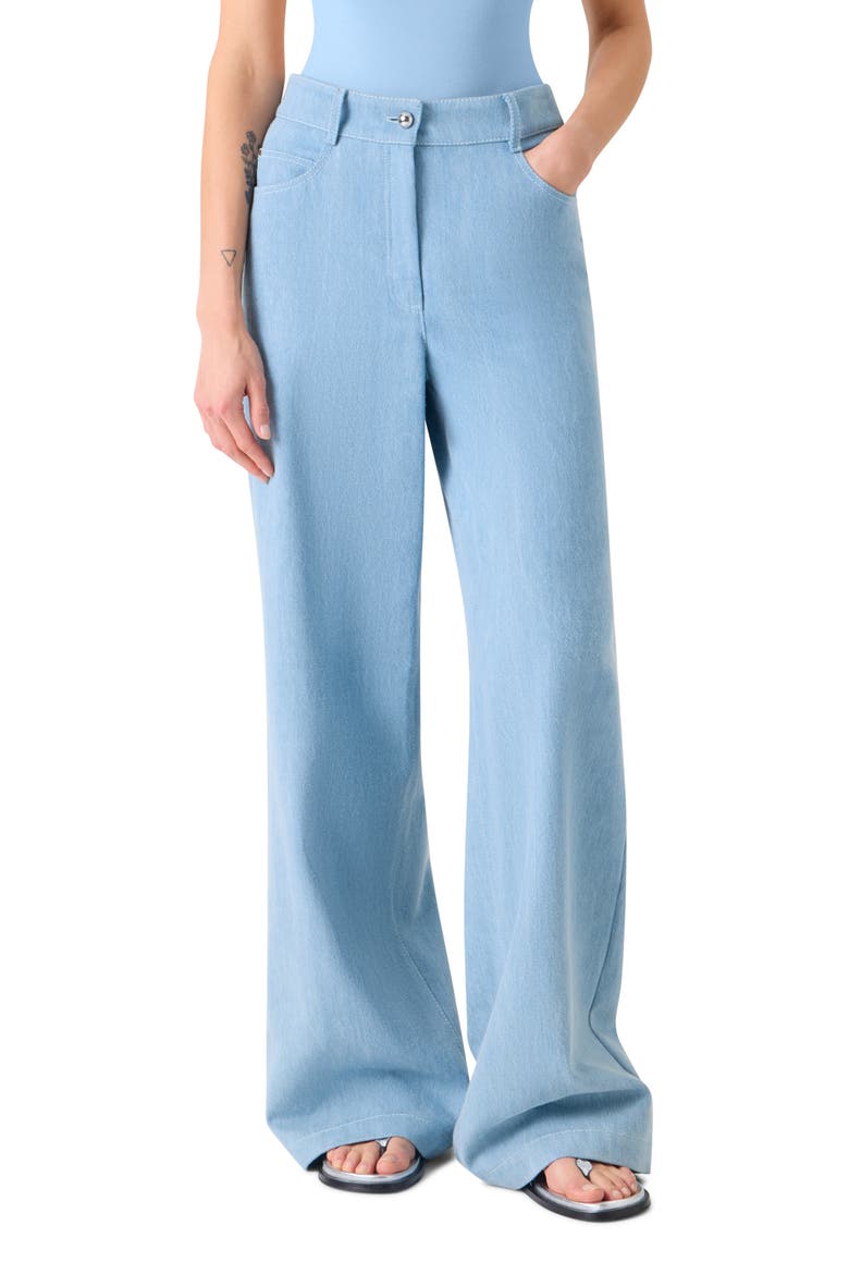 Cooper High Waist Wide Leg Jeans, Main, color, SKY BLUE DENIM