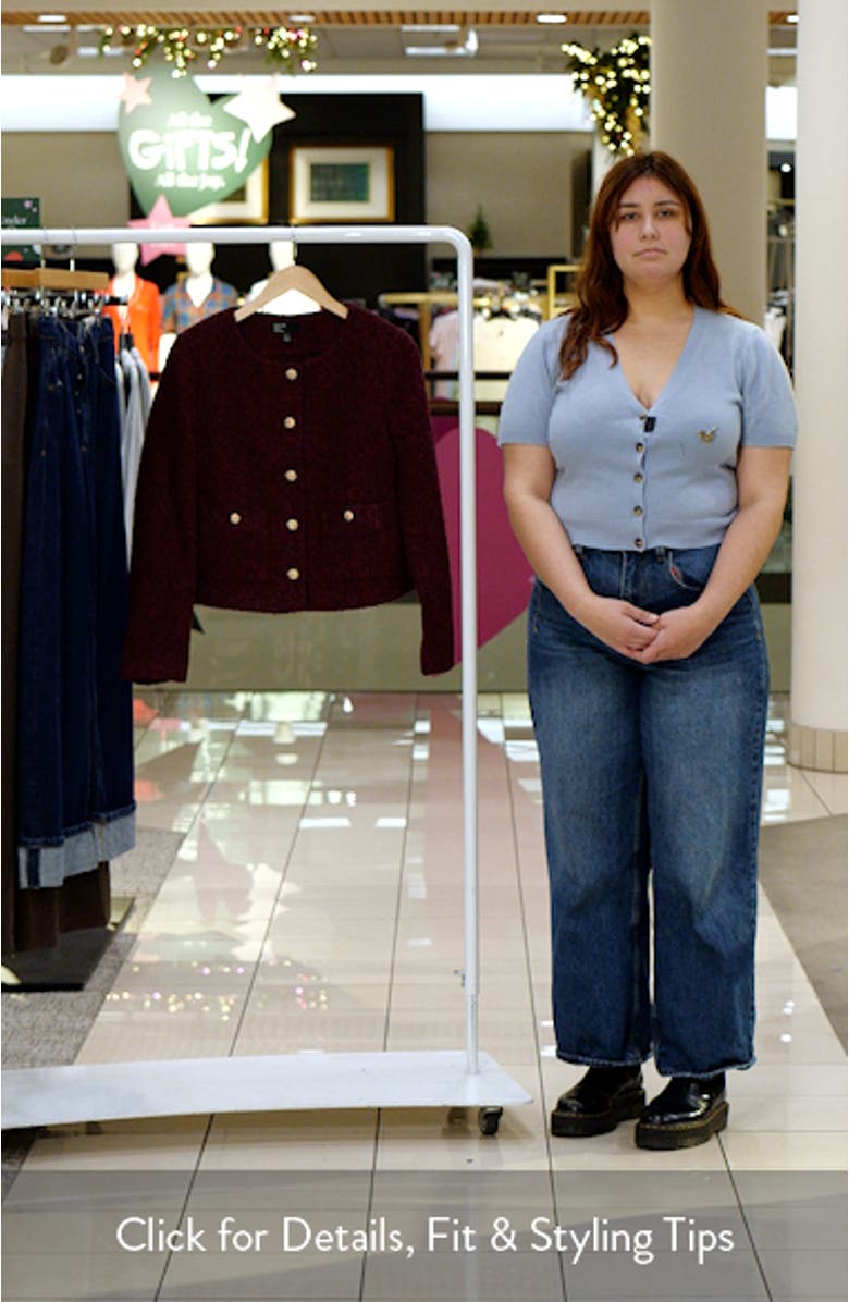 Boucle Crop Jacket, sales video thumbnail