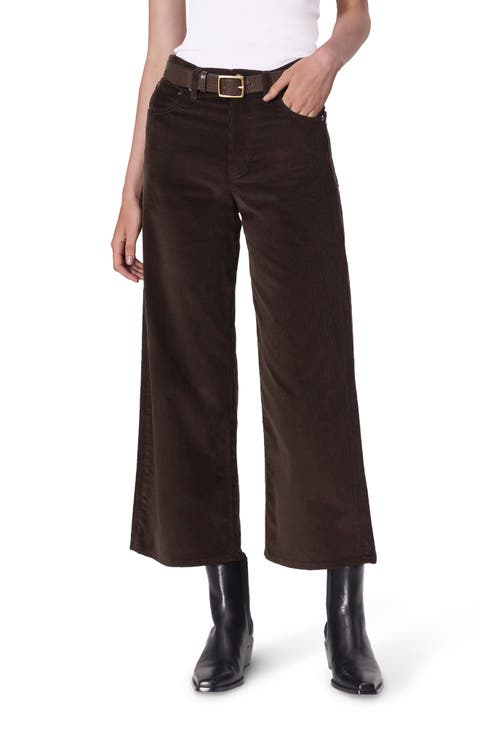 Andi Ankle Wide Leg Corduroy Jeans