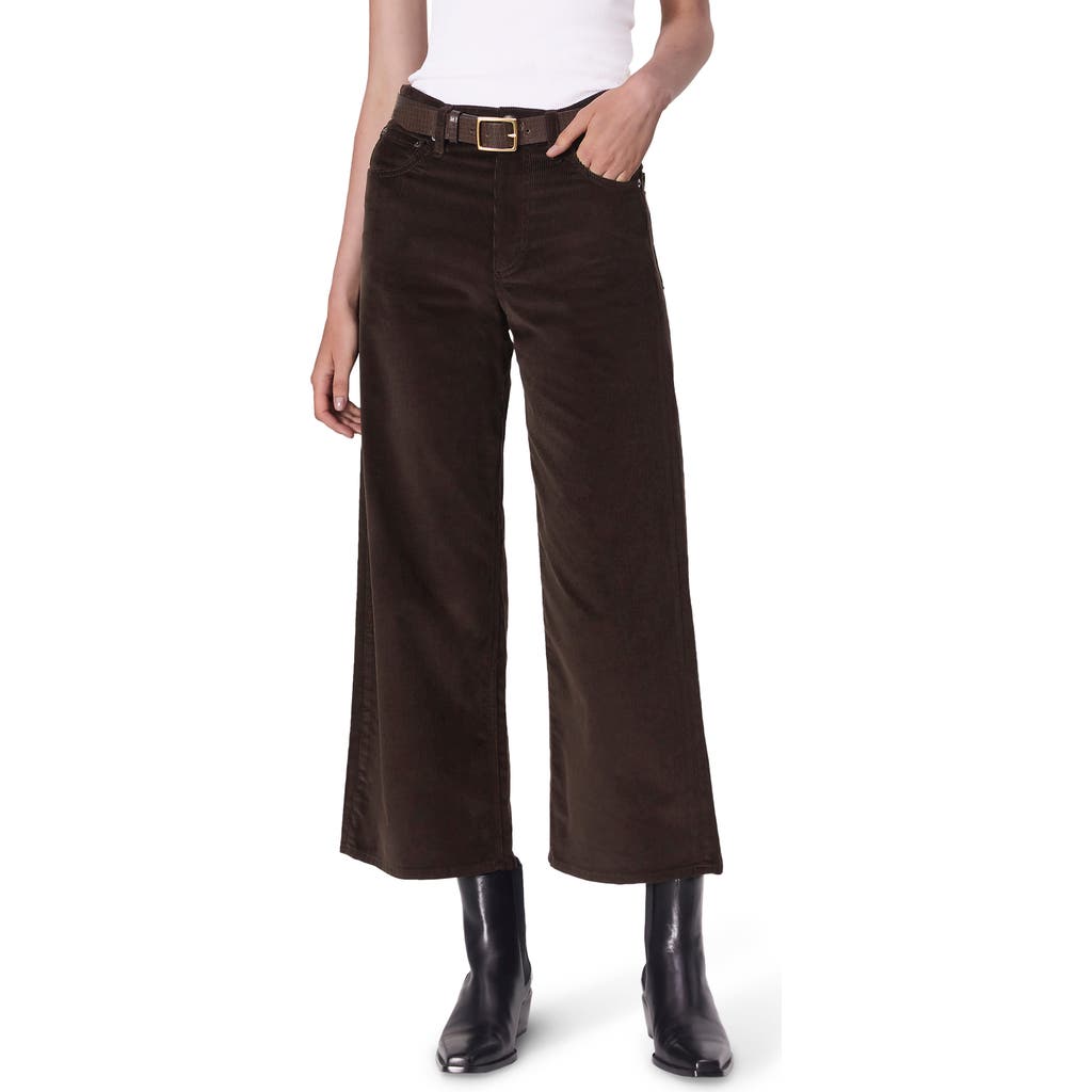 Rag & Bone Andi Ankle Wide Leg Corduroy Jeans In Brown