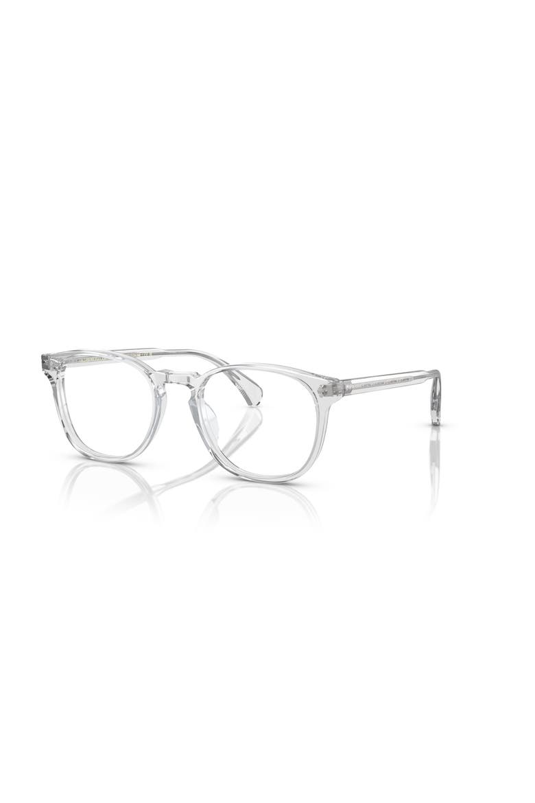49mm Round optical glasses, Main, color, Transparent
