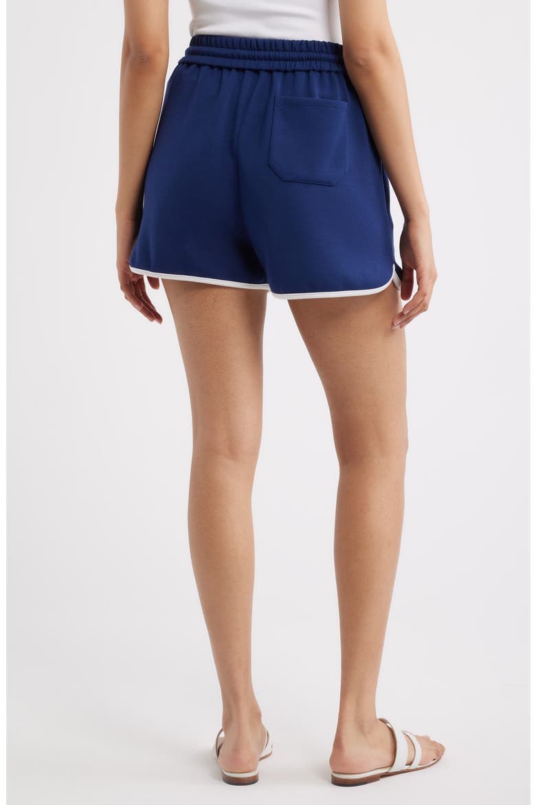 Elastic Waist Dolphin Shorts, Alternate, color, MEDIEVAL BLUE