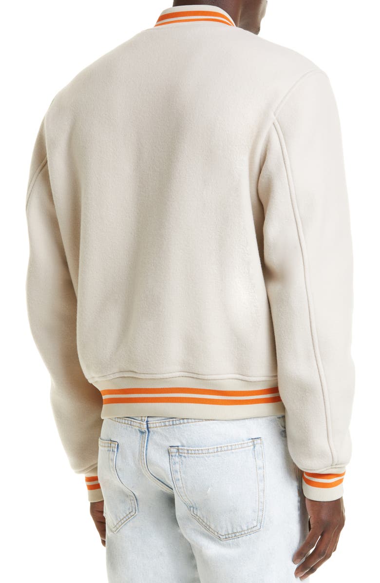 Off-White OW Patch Varsity Bomber Jacket, Alternate, color,