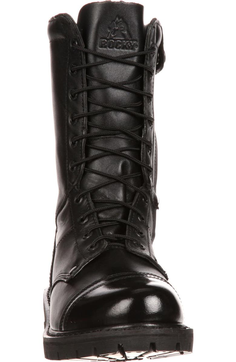 Rocky Side Zipper Jump Boot, Alternate, color, Black