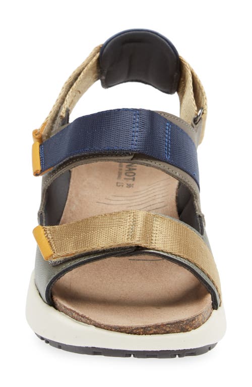 Naot Odyssey Slingback Sandal In Sterling/gray/marigold