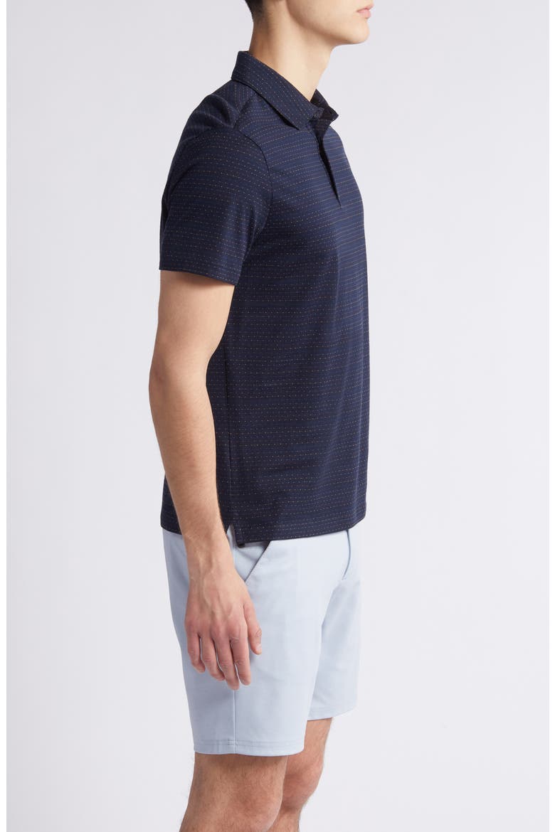 Poe Jacquard Dot Polo, Alternate, color, NAVY