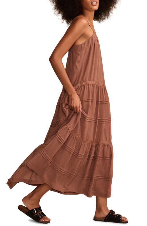 LUCKY BRAND LUCKY BRAND PINTUCK TIERED MAXI DRESS