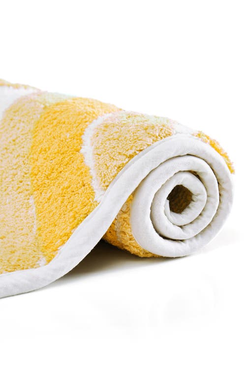 Jessica Simpson Cotton Bath Rug In Yellow