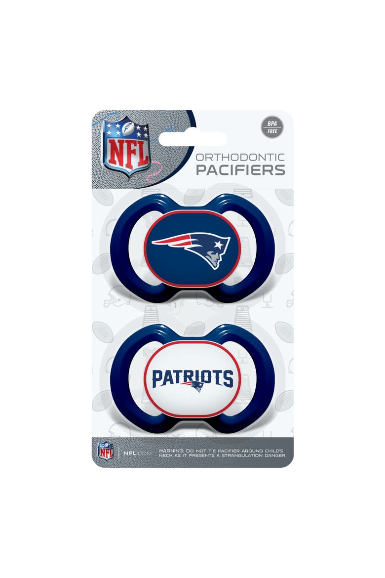 New England Patriots Pacifier 2-Pack, Alternate, color, Multicolor