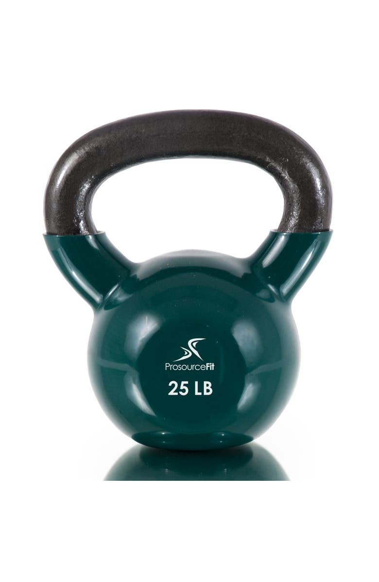 ProsourceFit Vinyl Coated Iron Kettlebell, Main, color, 25 Lb