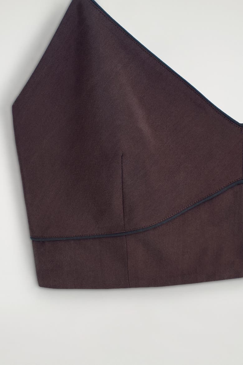 Silk Bralette, Alternate, color, BROWN