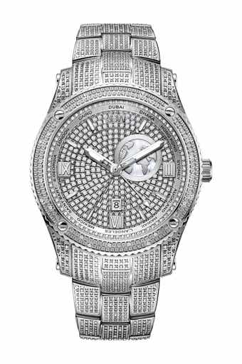 JBW Jet Setter Diamond Bracelet Watch, 46mm