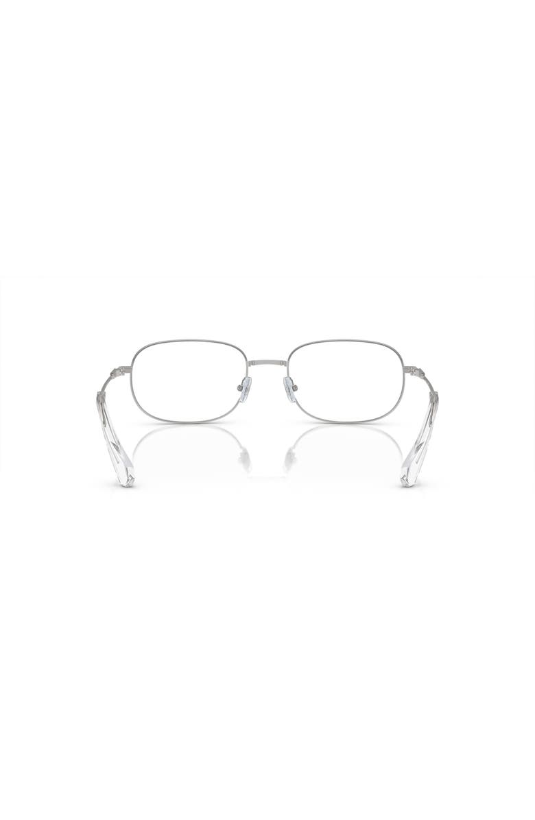 Swarovski 52mm Rectangle optical glasses, Alternate, color, Silver