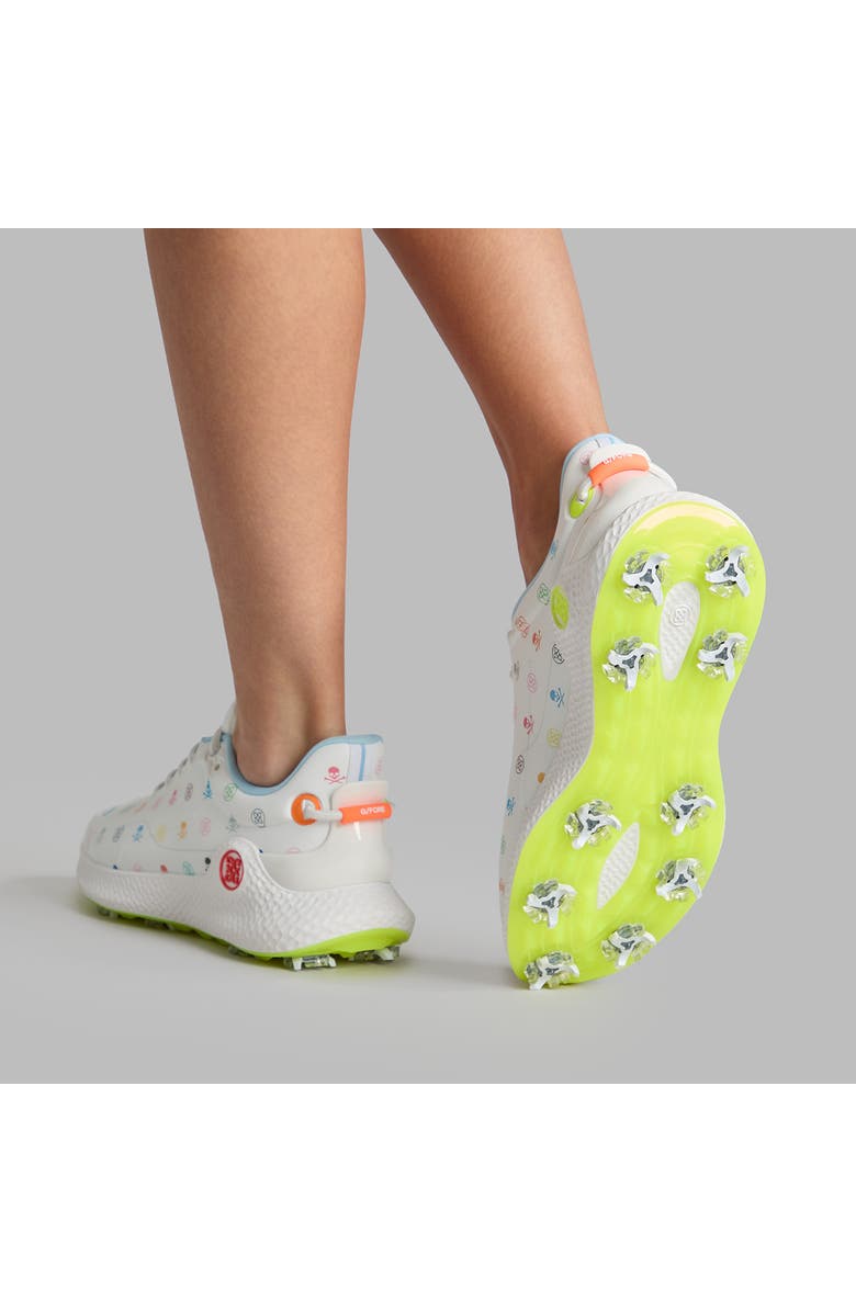 G/FORE MG4+ O2 G/LOCK Skulls & Tees Golf Shoe, Alternate, color, Snow / Multi