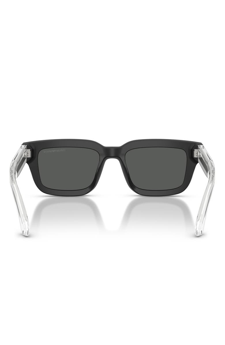 Emporio Armani 53mm Square Sunglasses, Alternate, color, 