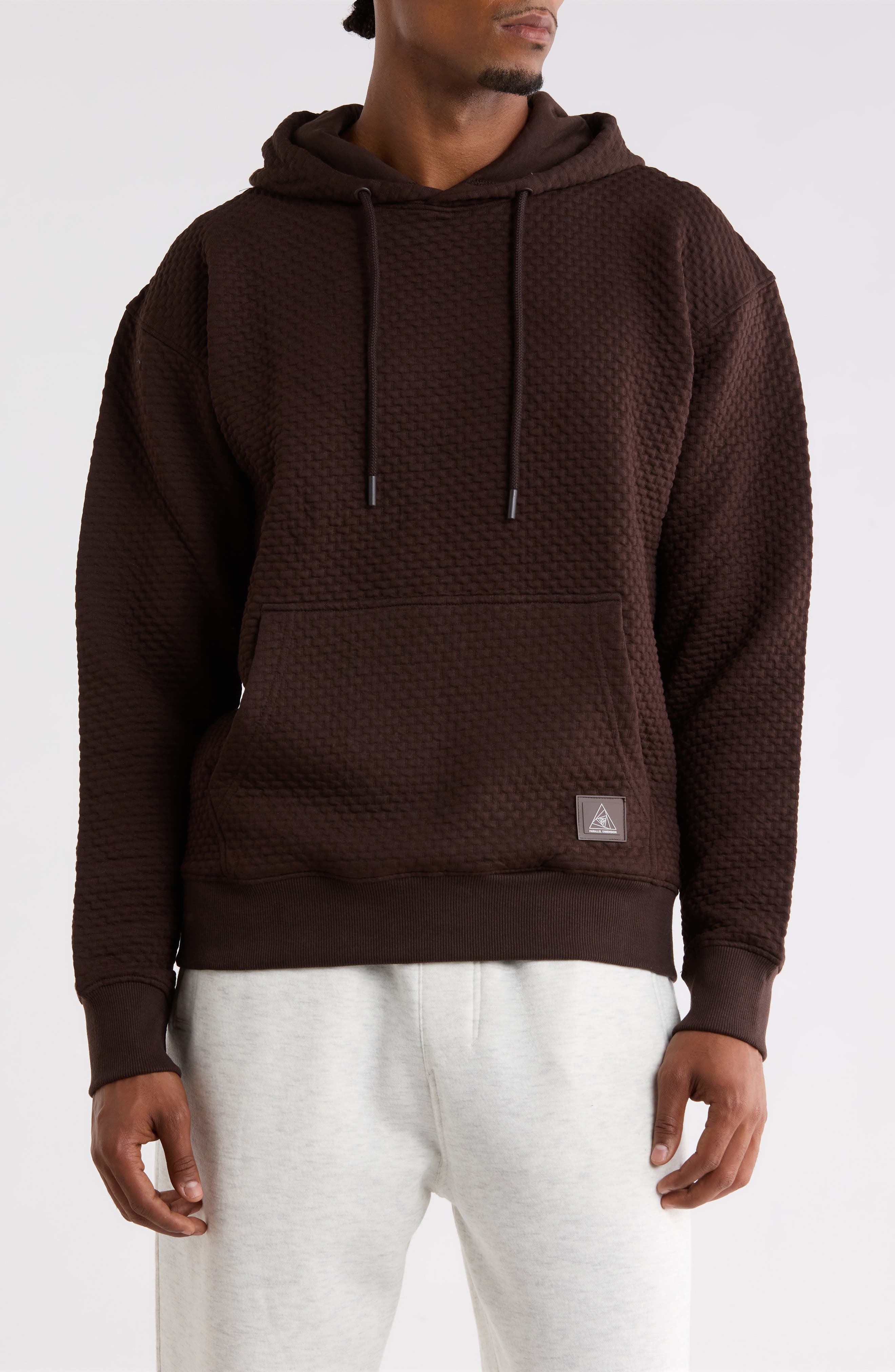 Geometric Textured Hoodie