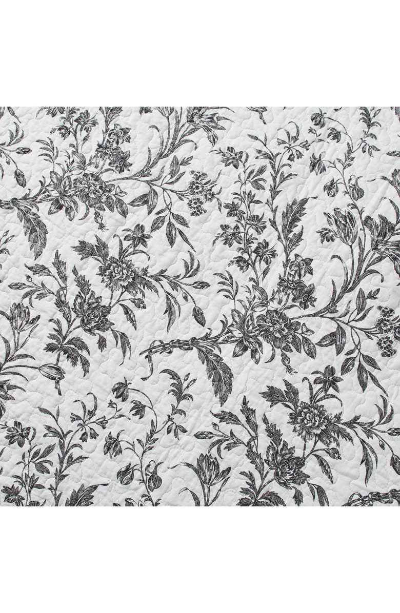 Laura Ashley Amberley Quilt & Sham Set, Alternate, color, Black White