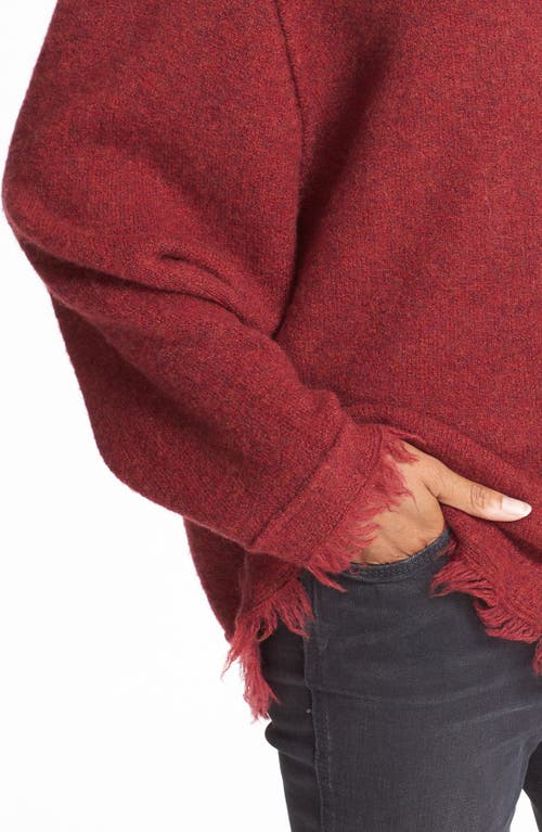 Free People Irresistible Fringe Trim Sweater In Red