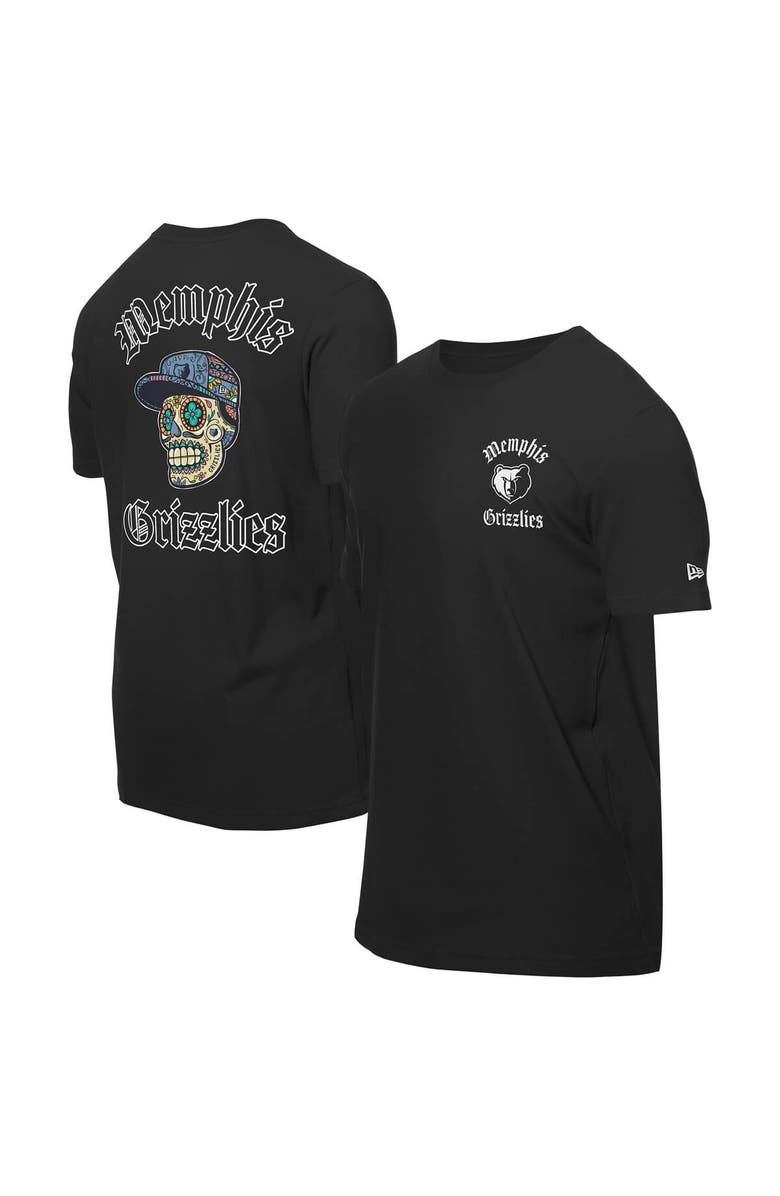 New Era Men's New Era Black Memphis Grizzlies Sugar Skulls T-Shirt, Main, color, Black
