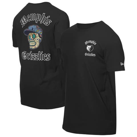 Men's New Era Black Memphis Grizzlies Sugar Skulls T-Shirt