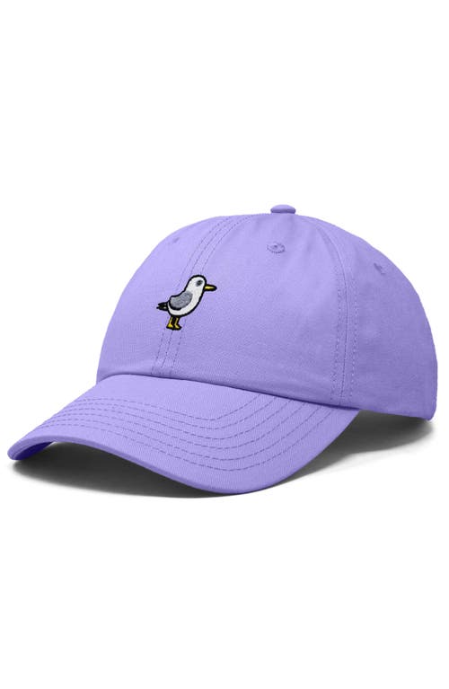 Dalix Seagull Embroidered Everyday Cap In Lavender