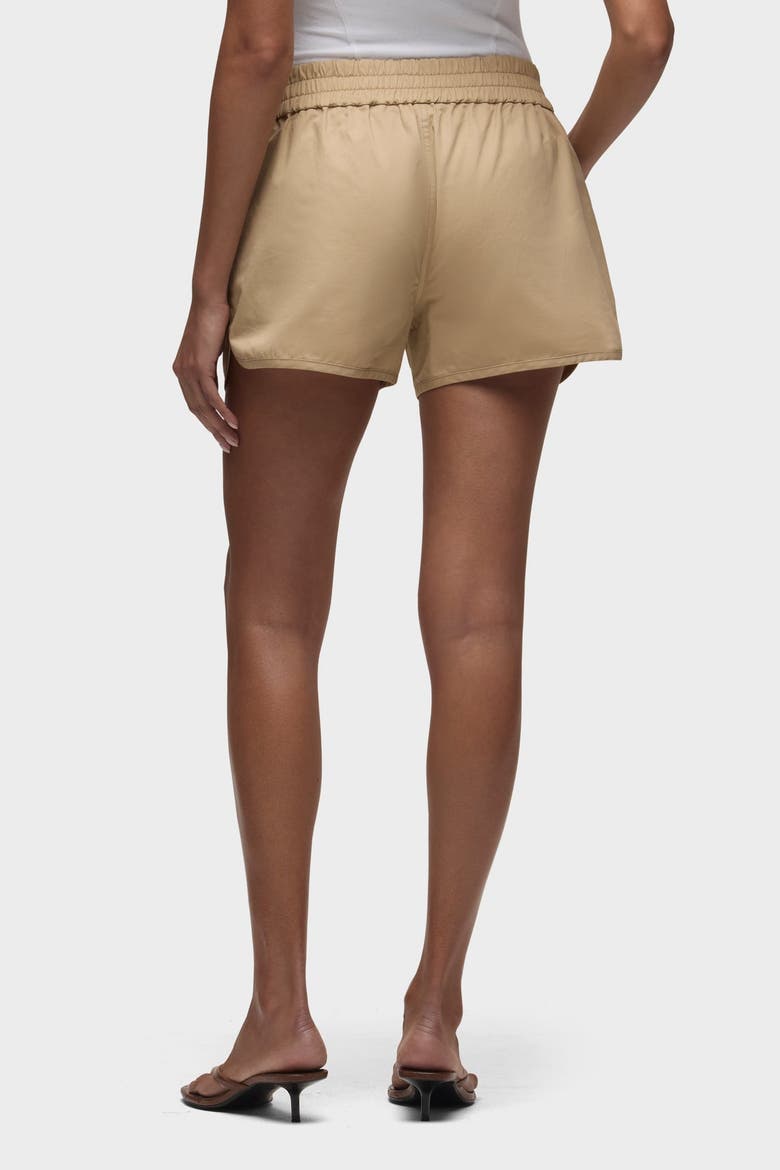 Drawstring Short, Alternate, color, ALMOND