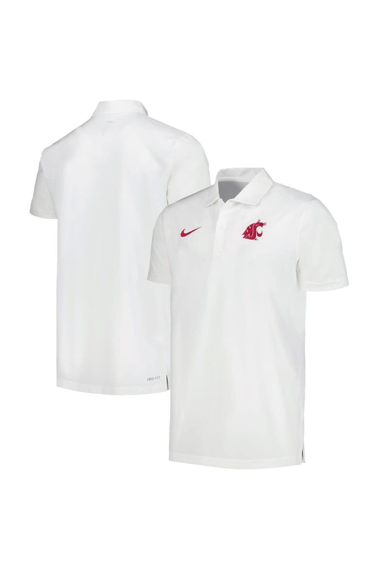 Men's Nike White Washington State Cougars Sideline Polo, Alternate, color, White
