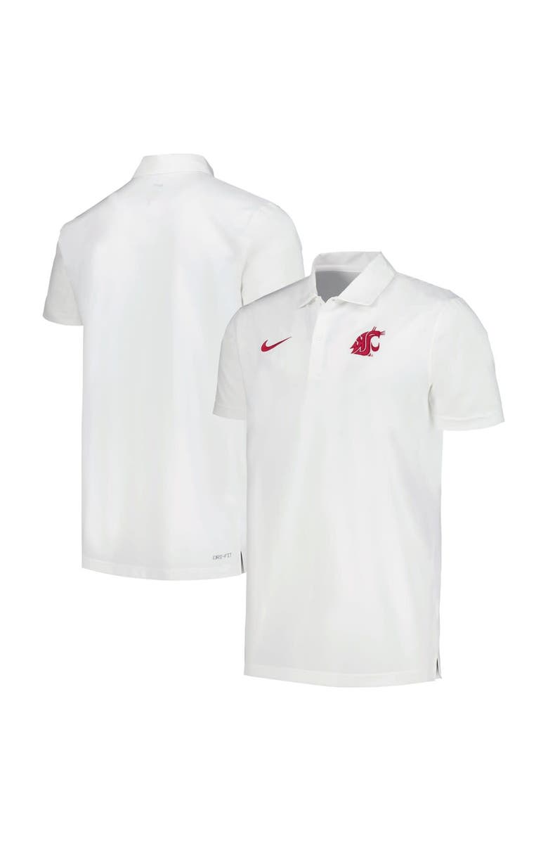 Nike Men's Nike White Washington State Cougars Sideline Polo, Alternate, color, White