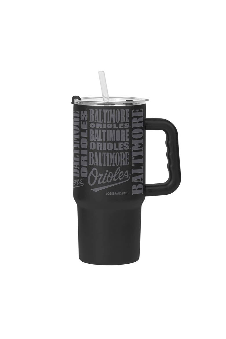 Baltimore Orioles 24oz. Replay Powder Coat Tumbler, Alternate, color, Black