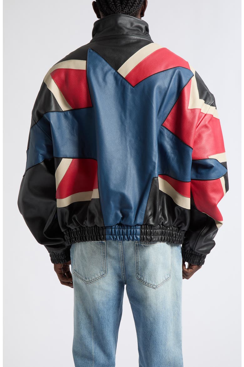 MVP Leather Bomber Jacket, Alternate, color, BLACK PEBBLED LEATHER