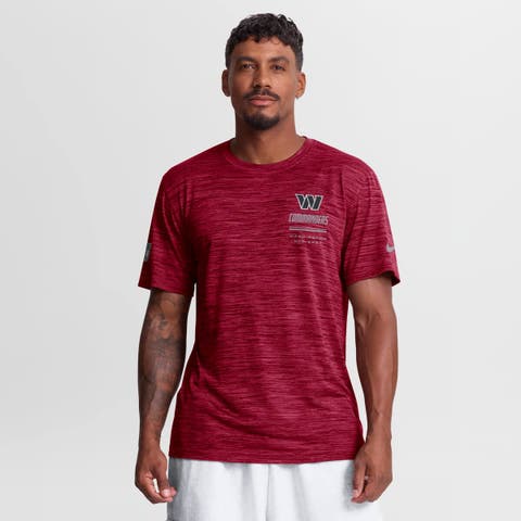 Men's Nike Burgundy Washington Commanders Sideline Double Covered Dri-FIT Velocity T-Shirt