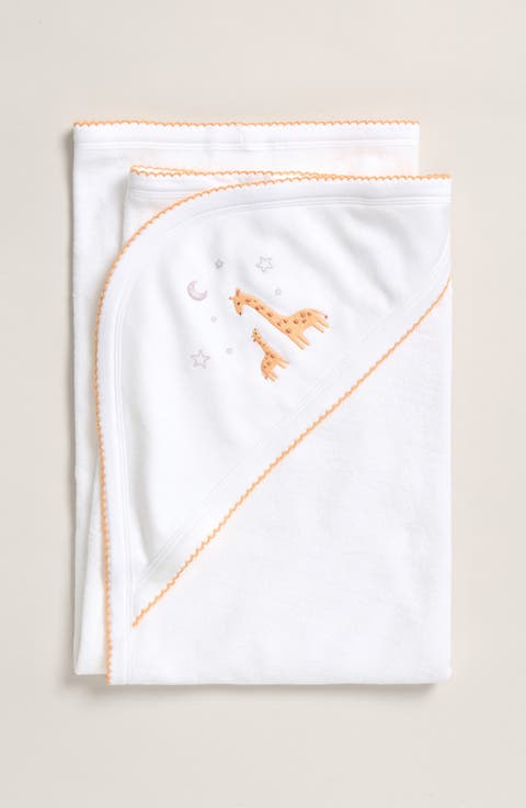Embroidered Hooded Bath Towel