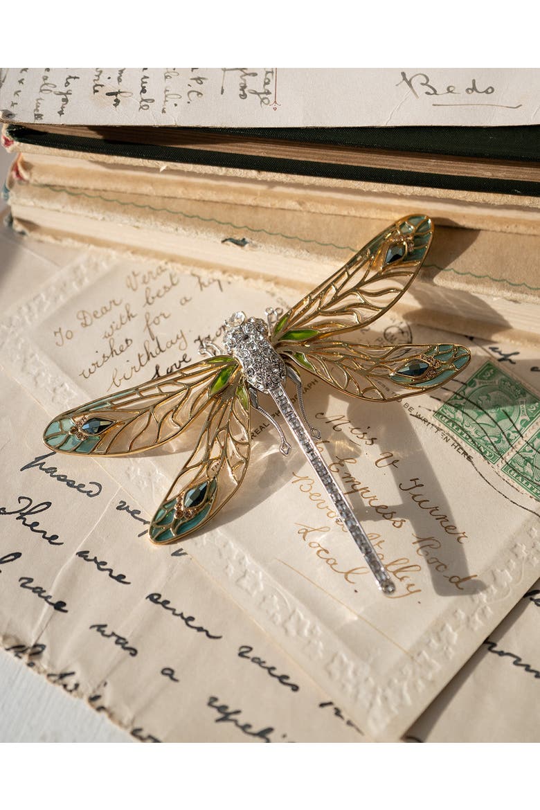 Dragonfly Brooch, Alternate, color, Dragonfly