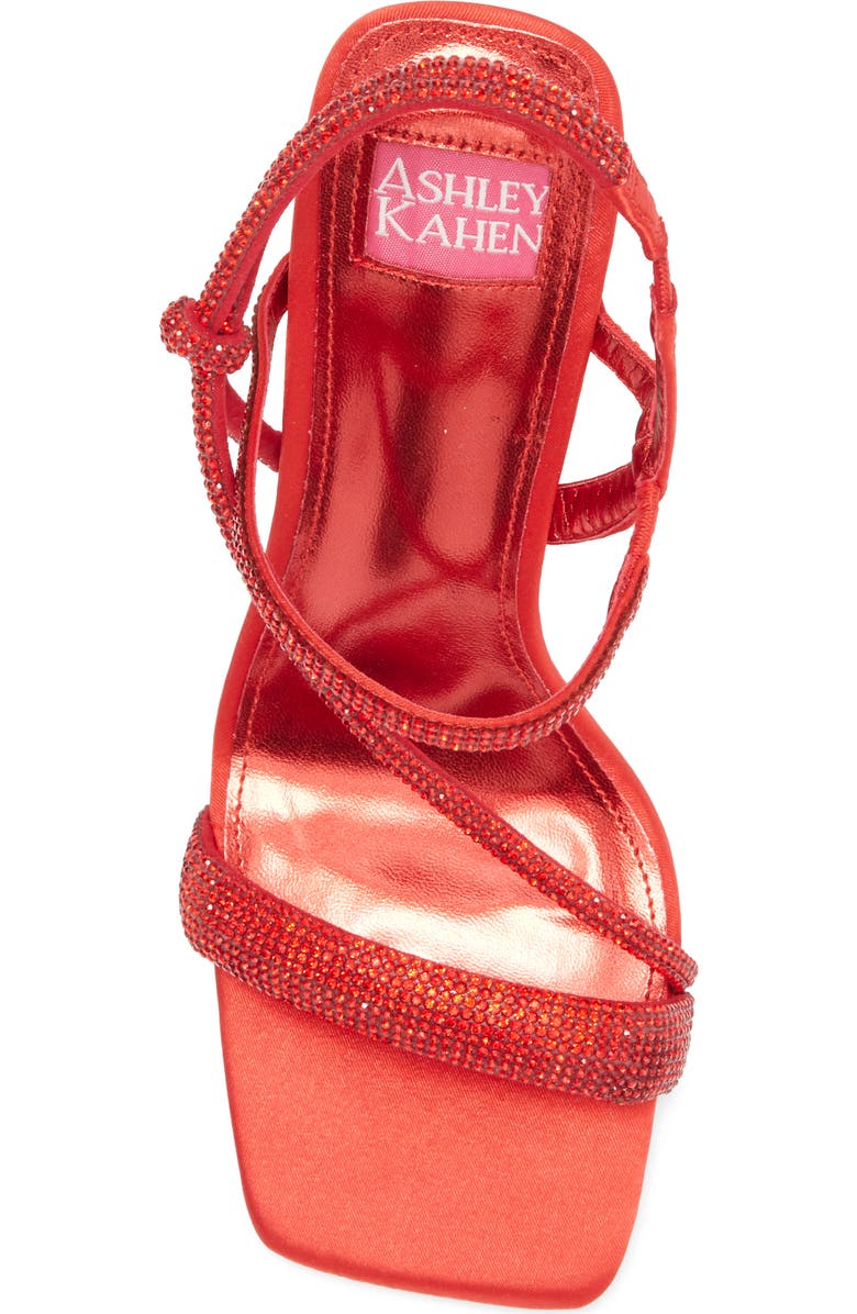 ASHLEY KAHEN Goddess Block Heel Sandal, Alternate, color, Red