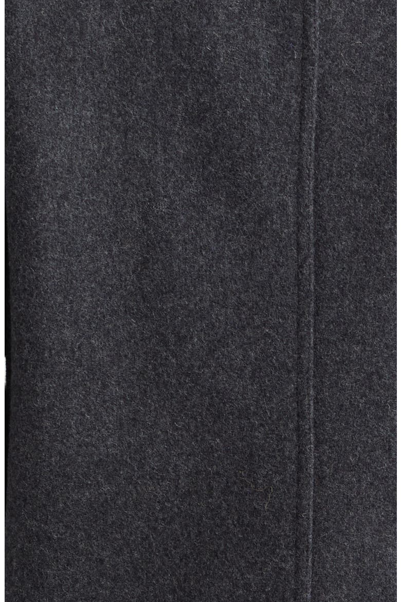 Wool Blend Peacoat, Alternate, color, V0067- DARK GREY