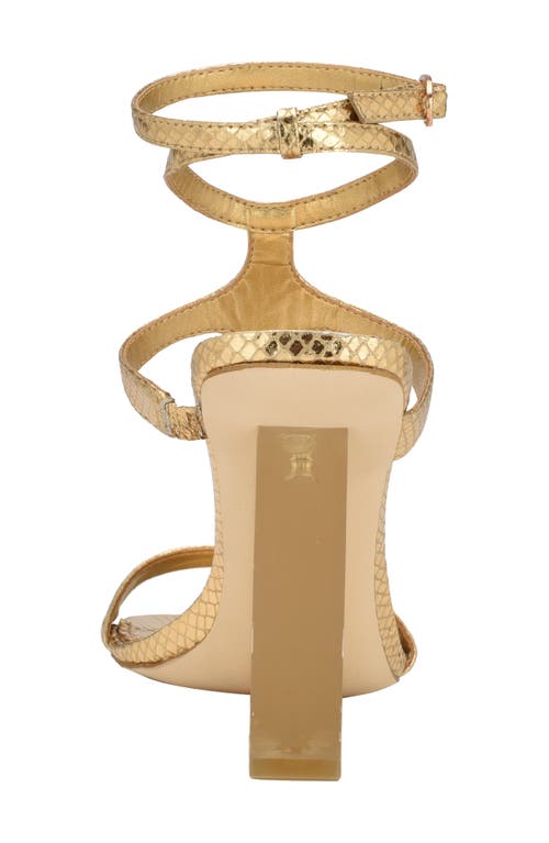 Guess Bacio Wedge Sandal In Gold
