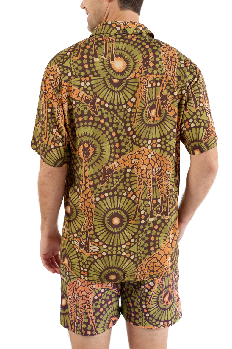 The Africa - Swim Trunks, Alternate, color, Brown