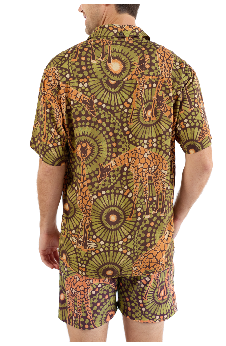 Kenny Flowers The Africa - Swim Trunks, Alternate, color, Brown