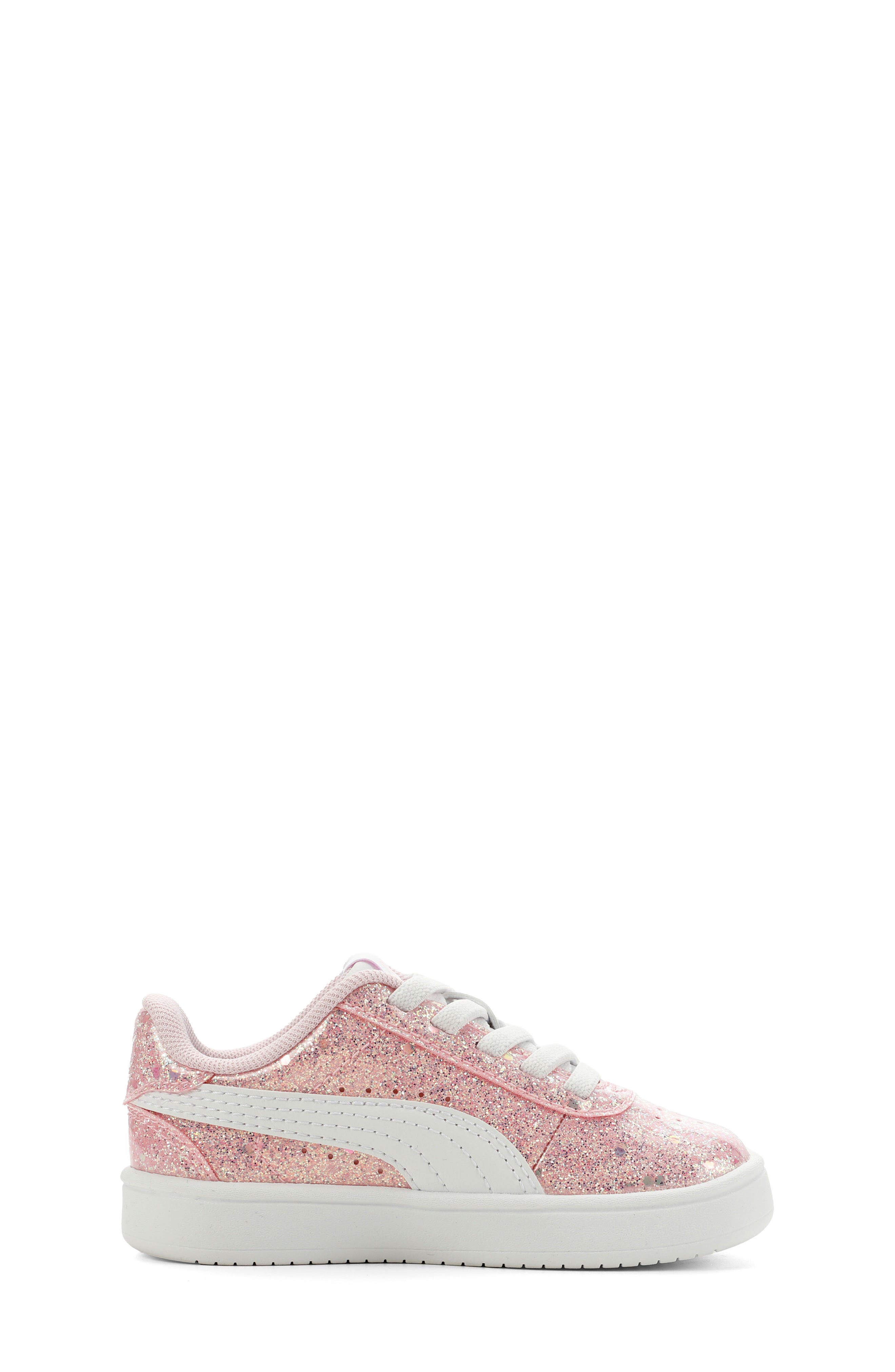 Kids' Juna Glitz Sneaker, Alternate, color, PEARL PINK/ PUMA WHITE