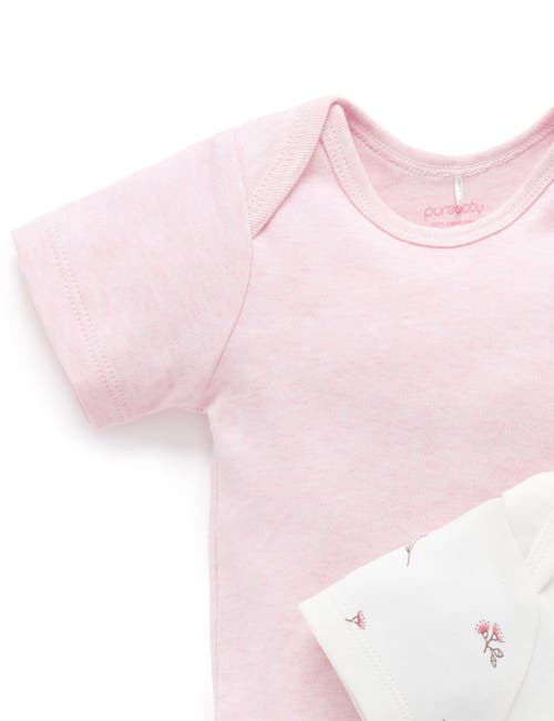 Purebaby 2 Pack Short Sleeve Bodysuit