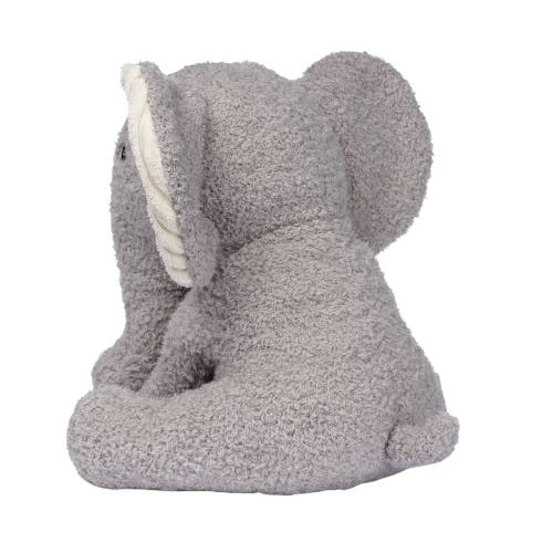 Lambs & Ivy Jungle Adventure Plush Elephant Stuffed Animal Toy In Gray