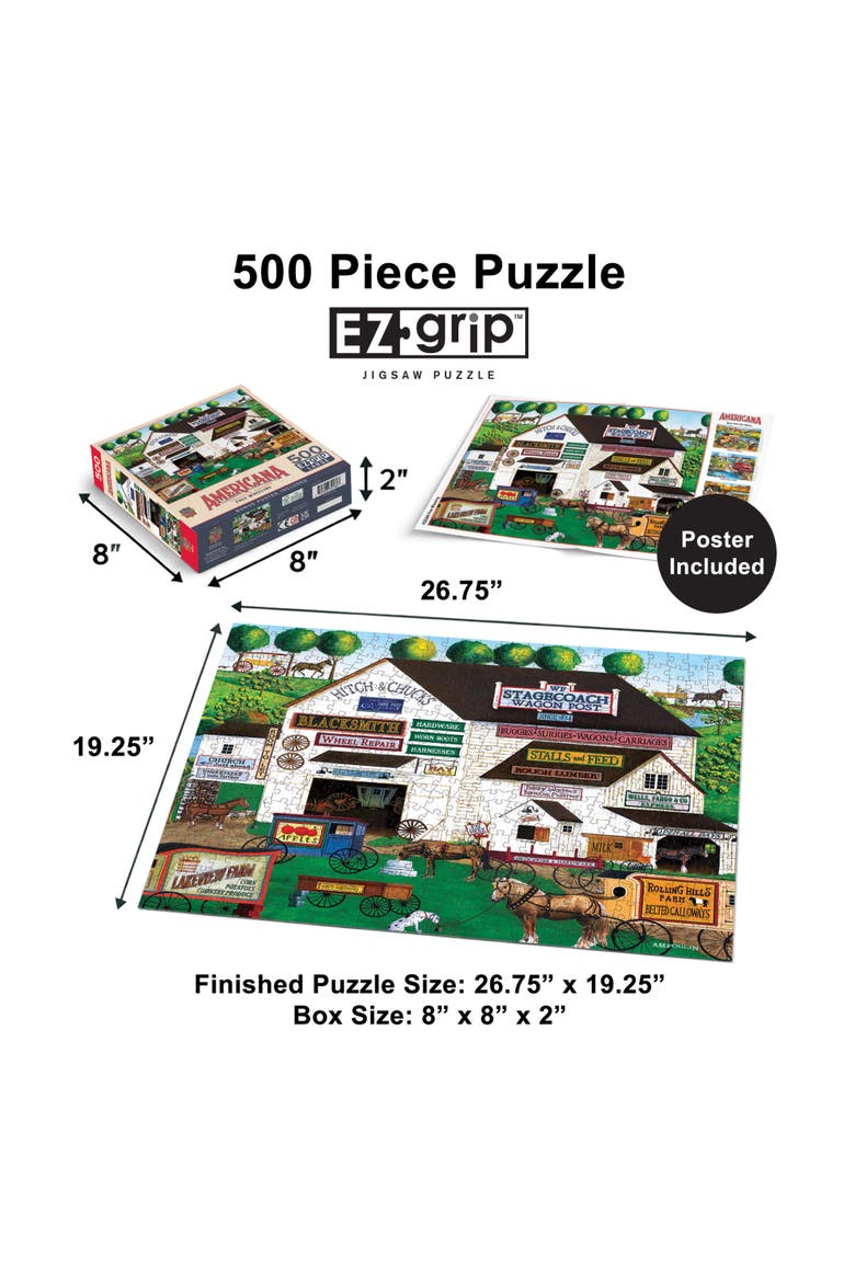 Free Wheeling 500 Piece Jigsaw Puzzle, Alternate, color, Multicolor