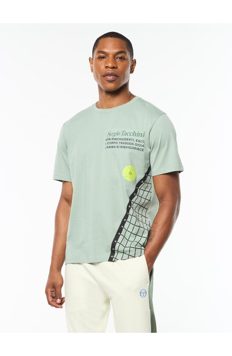 Sergio Tacchini Netto T-shirt, Main, color, Slate Gray