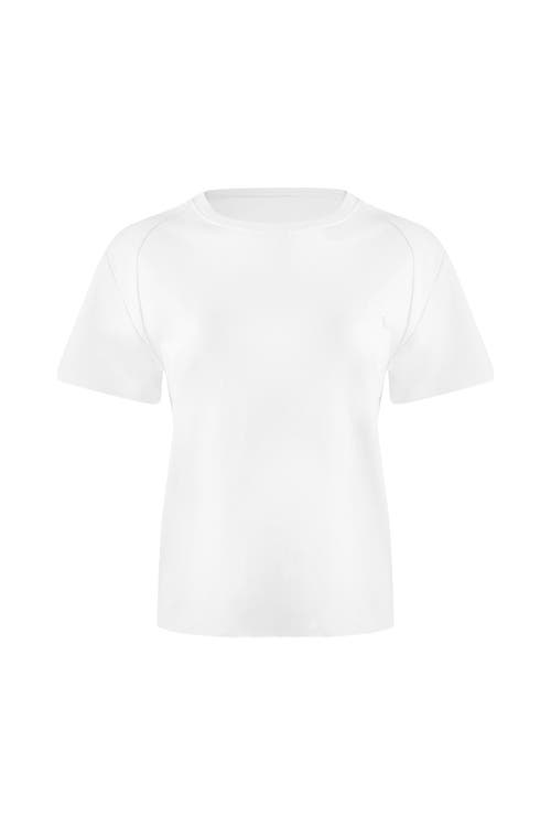 Jendue J Logo Oversize  Basic T-shirt In White