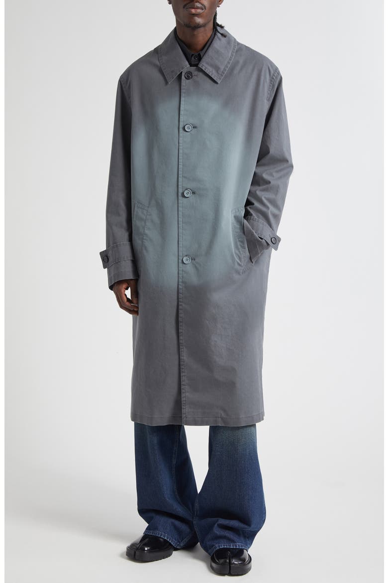 Spray Dye Cotton Coat, Main, color, ANTHRACITE