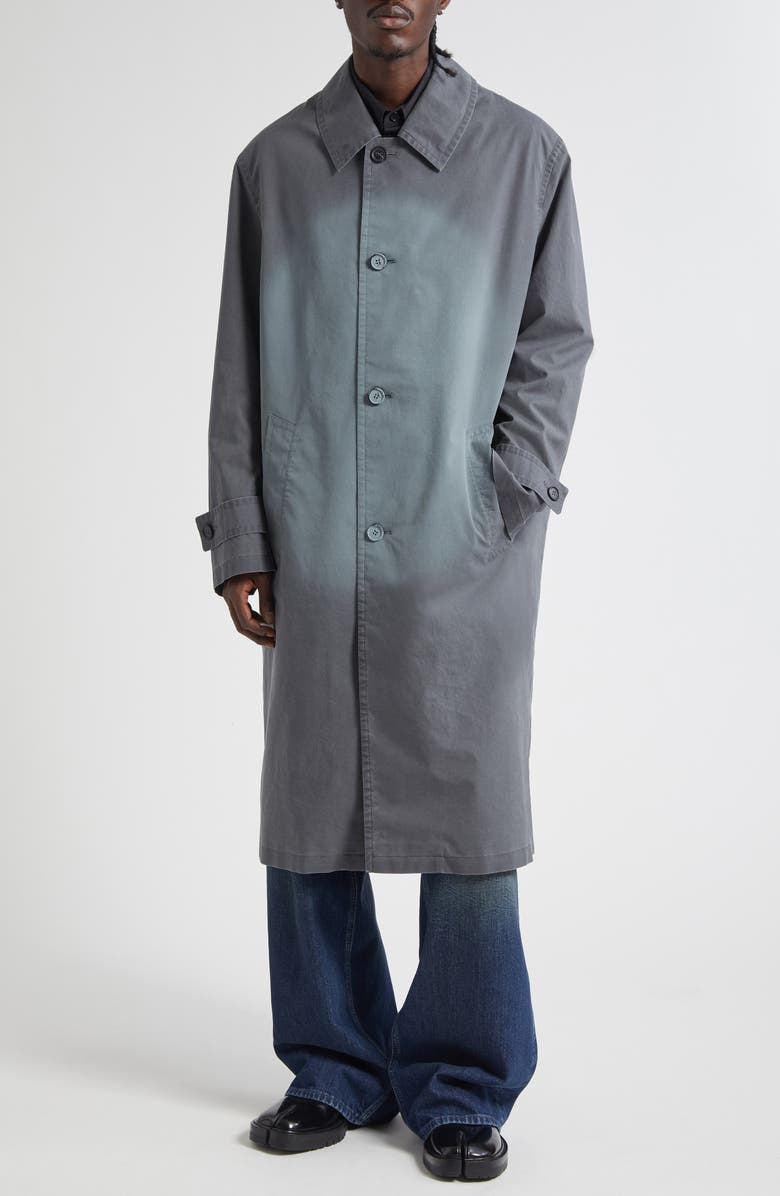 MM6 Maison Margiela Spray Dye Cotton Coat, Main, color, Anthracite