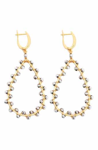 Panacea Beaded Teardrop Earrings
