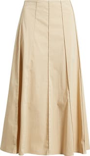 Anne Klein Paneled A-Line Midi Skirt